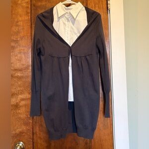 PennyBlack Made in Italy Dark Gray Knit Fabric